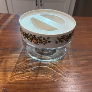 Pyrex- Spice of life canister- 6” across